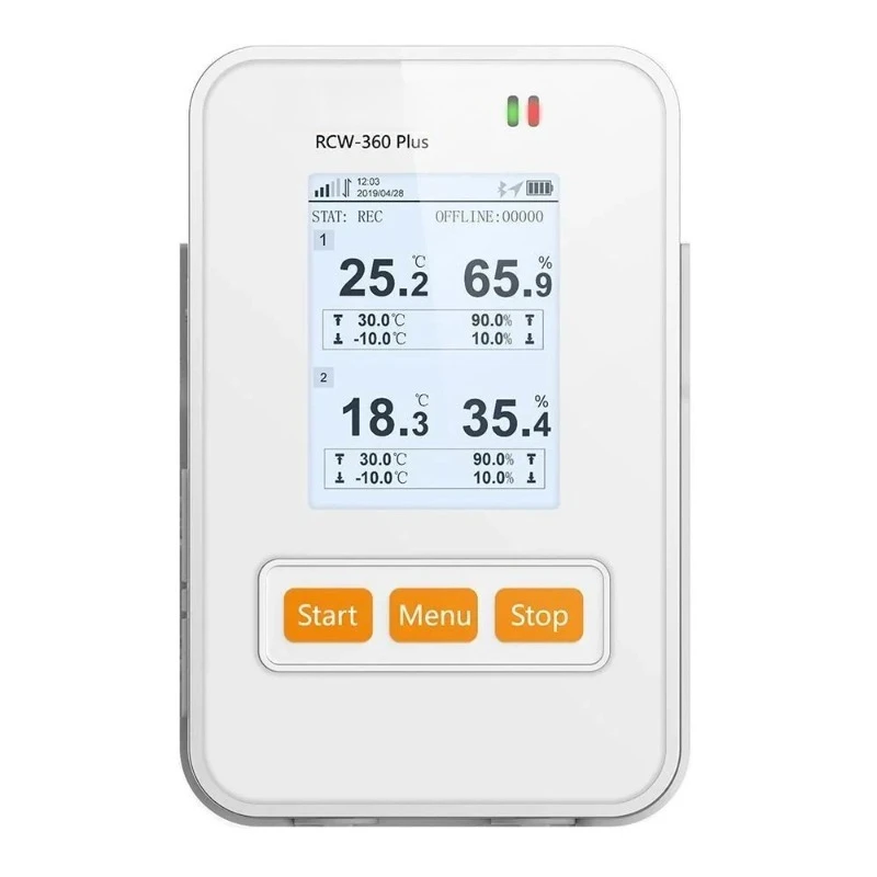 With 4G&WIFI RCW-360 Plus Real Time Temperature and Humidity Monitoring Data Logger Recorder