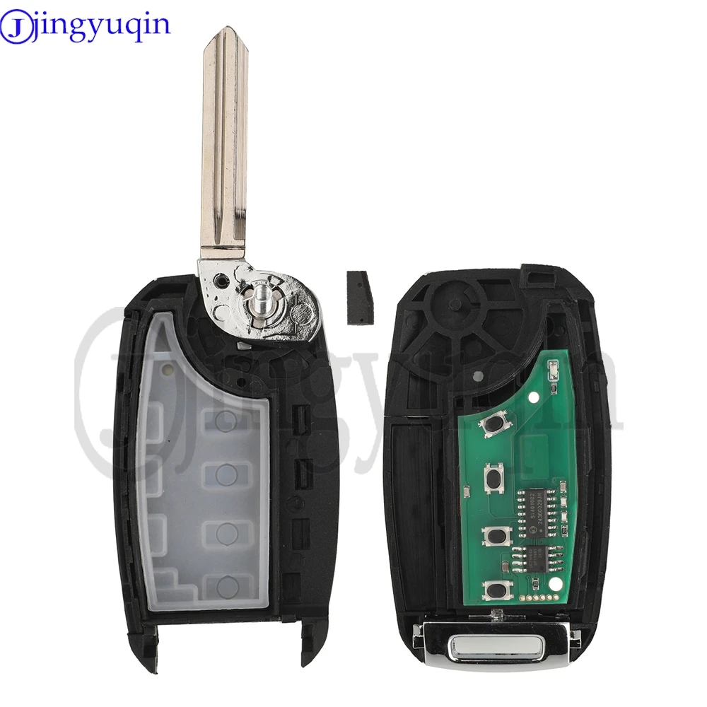 

jingyuqin 95430-H0500 2 кнопки, 433 МГц, чип FSK ID47 для Kia Soluto Pegas 2020, выкидной автомобильный ключ-пульт дистанционного управления SYEC2TX1708