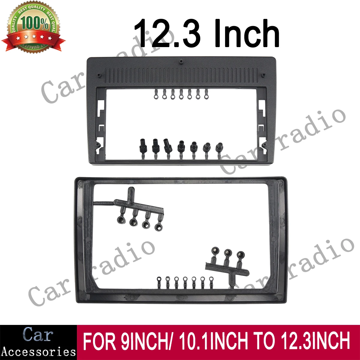 9/10 Inch Change to 12.3 Inch Universal Adapter Frame Car Radio Android Stereo Frame Player Head Unit Fascia Panel Cover