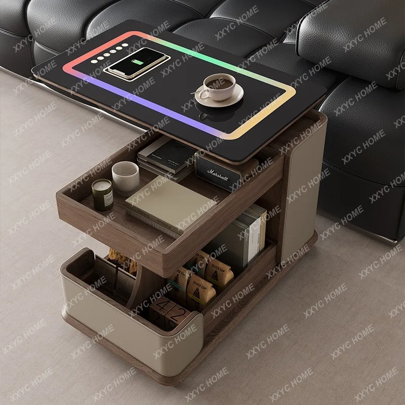 A sale New sofa side few light luxury movable creative living room side cabinet antique smart side few