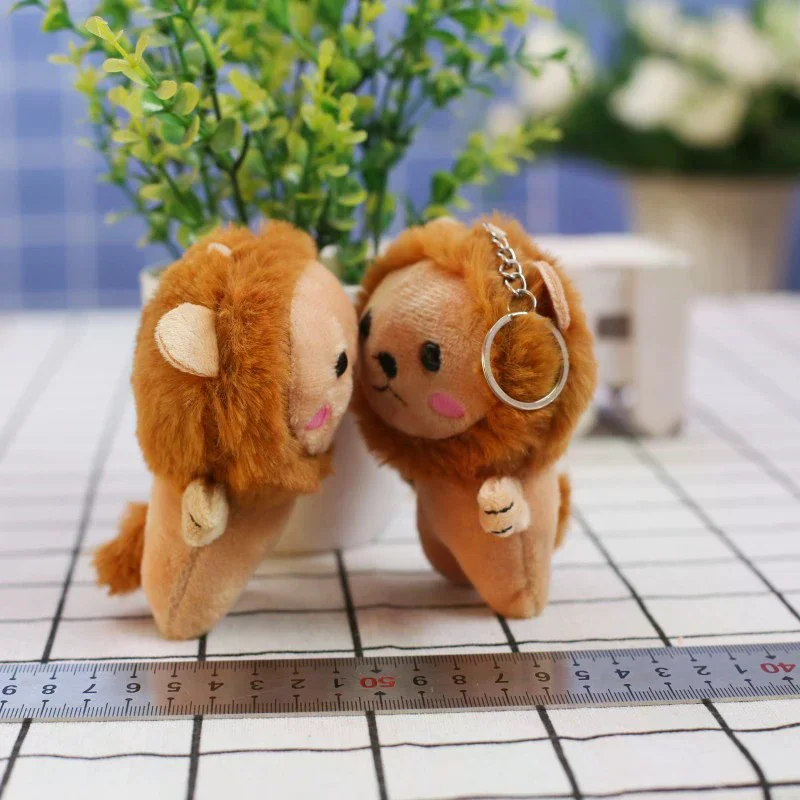 Attractive Lion Cartoon Plush Keychain Doll, Perfect Children's Gifts and Backpack Pendant