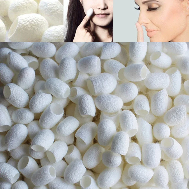 

100Pcs Silkworm Balls Purifying Whitening Exfoliating Scrub Blackhead Remover Natural Silk Cocoons Facial Skin Care Do Wholesale