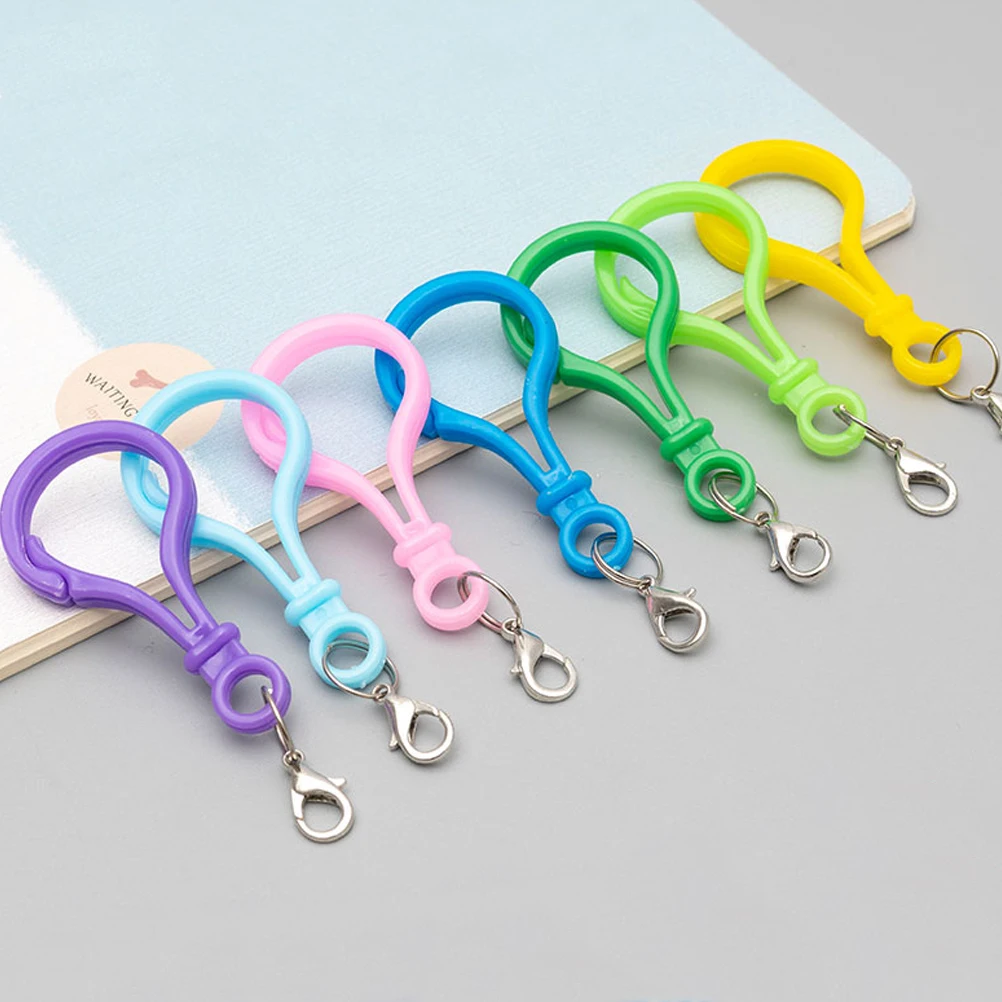 

200 pcs Acrylic Lobster Claw Clasps Durable Connector For Bracelet Necklace Diy Accessories Mixed Color Lanyard Hook Clasp