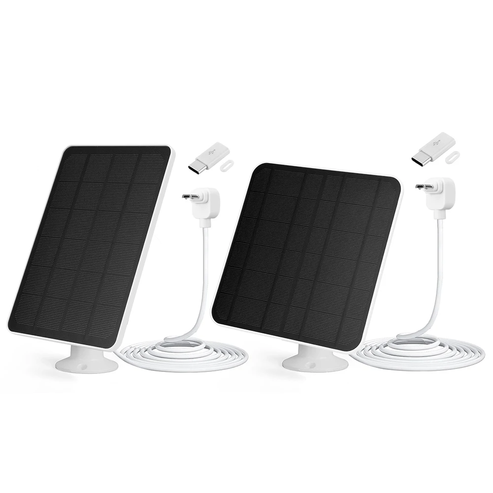 4 واط/6 واط لوحة طاقة شمسية شاحن IP65 مقاوم للماء مجموعة اللوحة الشمسية مع 9.8ft مايكرو USB كابل ل Arlo XL الأضواء/الأضواء الأساسية