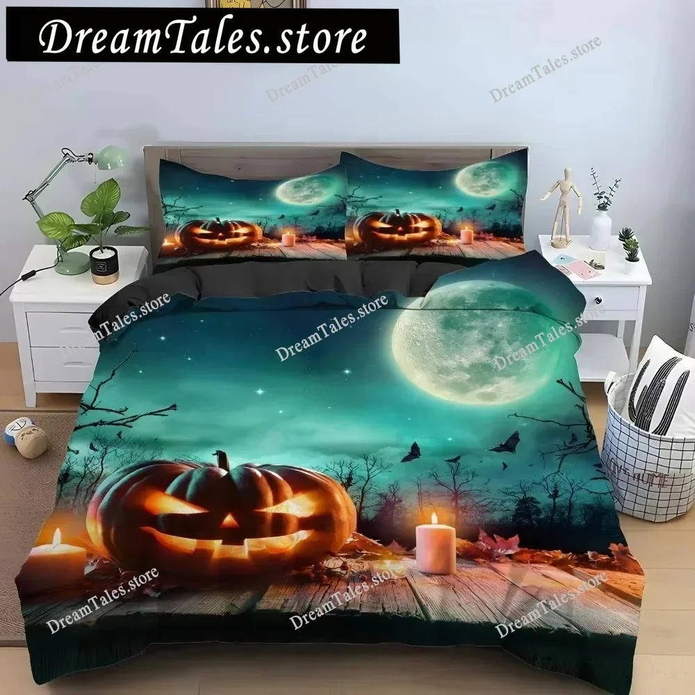 

Halloween Horror Movie Clown Printed Quilt Cover Pillowcase Queen Bedding Set Bedding Set Luxury Personalized Bedding Customized