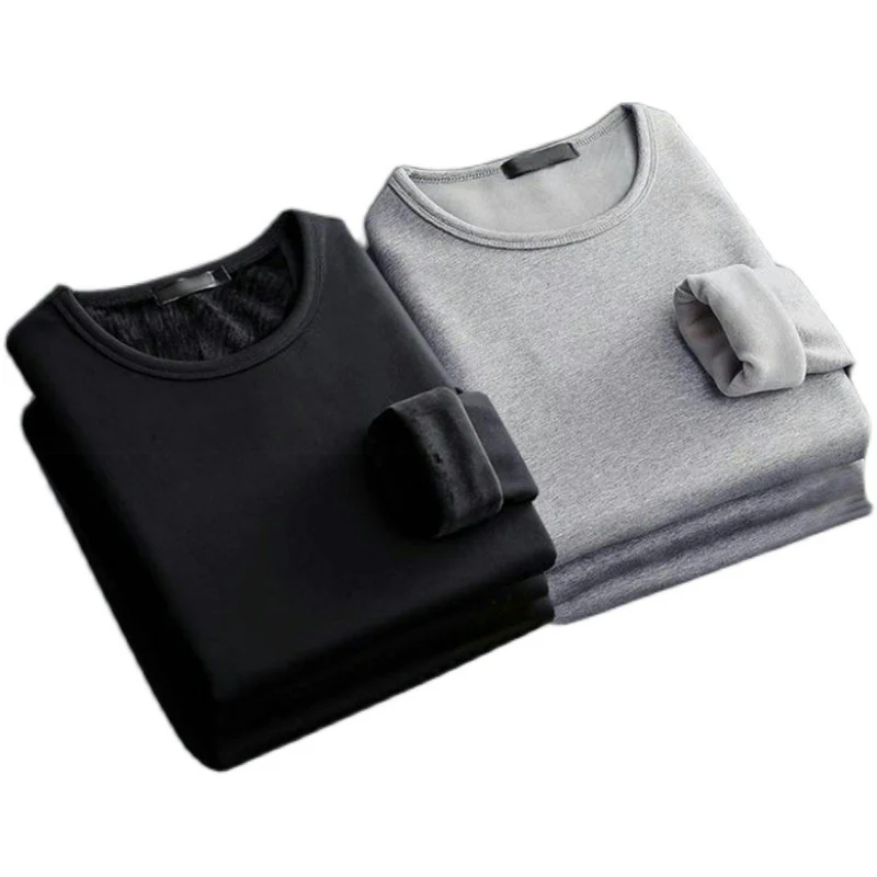 قميص رجالي بأكمام طويلة للعمل، مبطن بالصوف للشتاء، مقاس كبير، مناسب للعمل الشاق والارتداء اليومي، تصميم قياسي #4