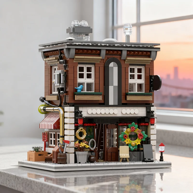 

1920 шт. MOC AntiqueShop модульная модель строительные блоки архитектурная игрушка сборка Рождественский подарок творческая идея кирпич на день рождения