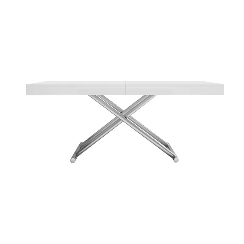 Multi functional lifting and retractable coffee table, dining table with dual use, small-sized foldable