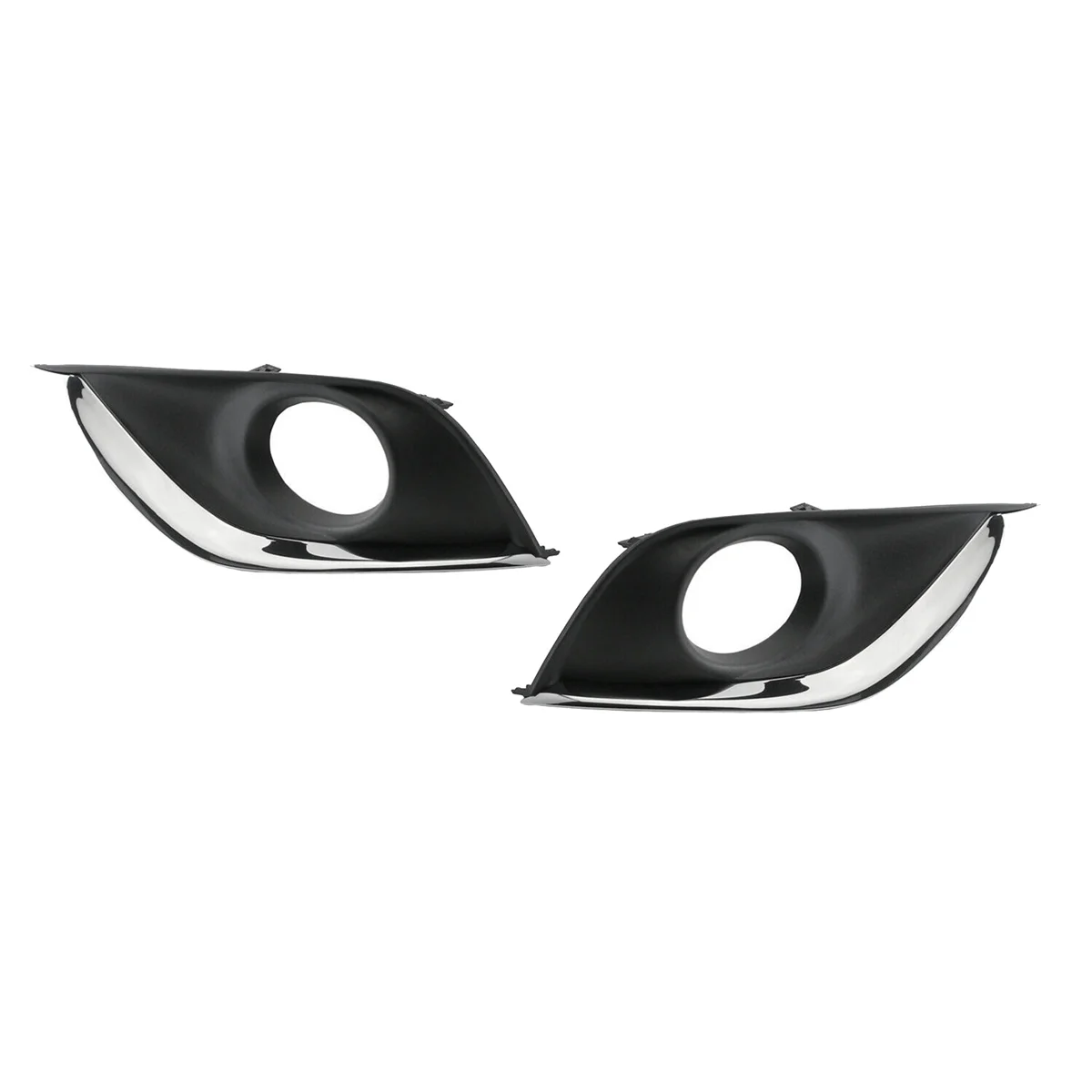 1Pair Front Bumper Fog Light Lamp Cover Trim Panel for Nissan Versa Sedan 2015-2019 Facelift 62257-6W80A