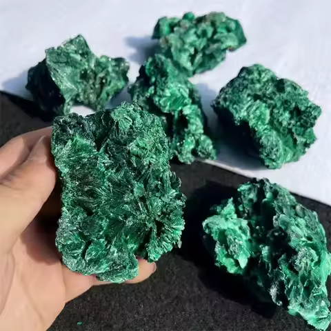 10g/50g/100g Natural Malachite Crystal Rock Mineral Specimen Home Decoration Crystal, Decorative Crafts, Home Decoration