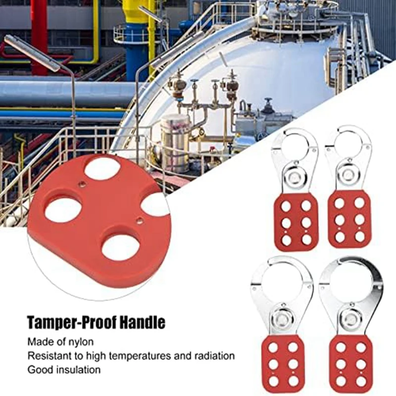 Lockout Tagout Hasp With Nylon Handle Strength Lockhead Tagout Hasp For Industrial, Electric Power