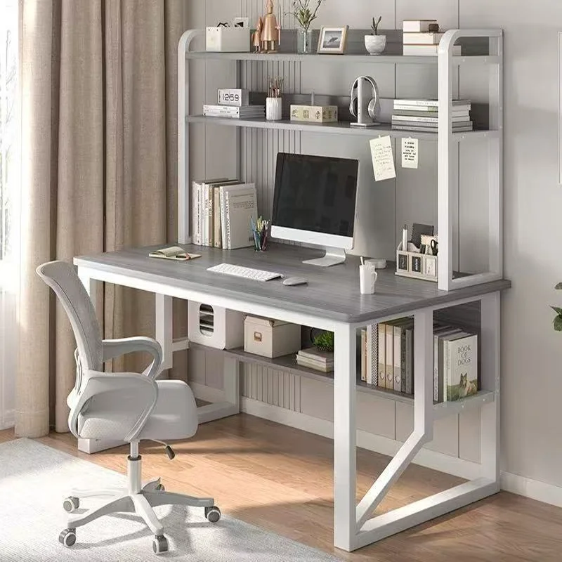 Modern Integrated Desk And Bookshelf for Home Use Simple Design with Storage Rack Ideal for Students' Study Computations