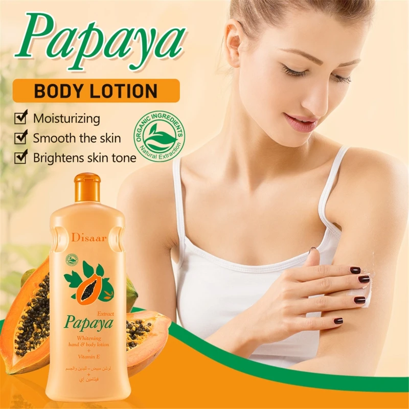 Papaya Whitening Body Lotion Moisturizer Lightening Smooth Skin Anti-cracking Skin Body Care Cream Nourishing Lotion