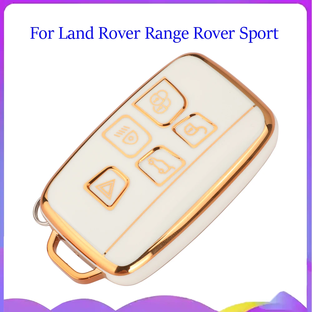 Jingyuqin New Soft TPU Key Case Cover For Land Rover Range Rover Sport Evoque Freelander Velar Discovery4 Jaguar XE XJ XF Guitar