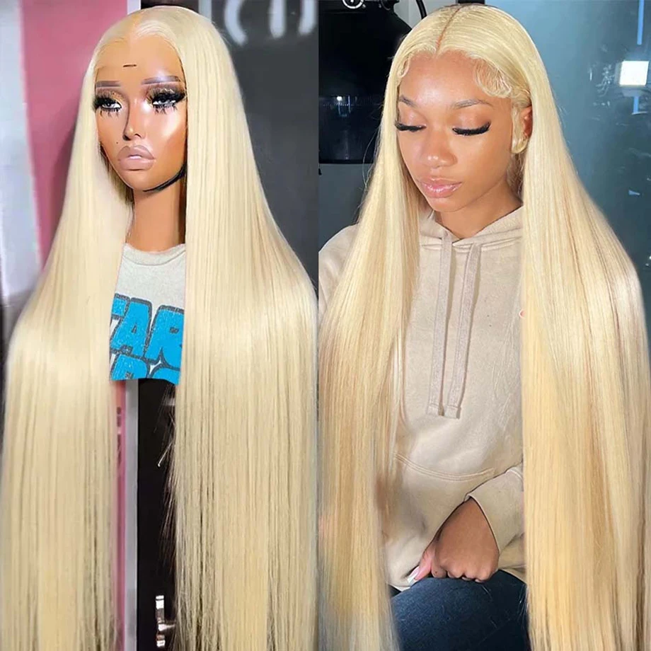 613 Honey Blonde Lace Front Wig Human Hair  Straight 13x6 HD Transparent Lace Frontal  Wigs For Women Choice 100% Human Hair Wig