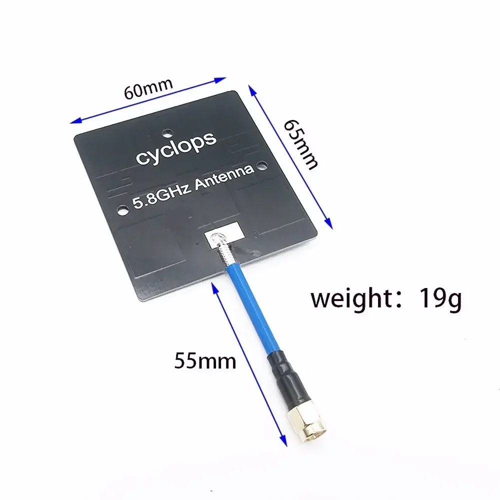 5.8G 14dBi High Gain Directional Patch Antenna-RP-SMA/SMA Connector for Fixed-wing RC FPV Receiver,Drone,Quadcopter,FPV Systems