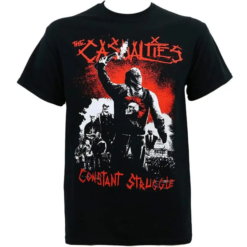 

Vtg The Casualties Constant Struggle Хлопковая черная футболка всех размеров MM1286