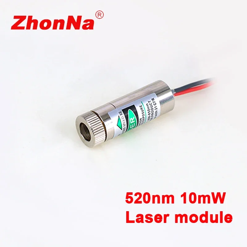 Calibrated Cross Line Laser Module, Red Green Light Glass Lens, Adjustable Diode Diameter, 12mm Optical Instrument