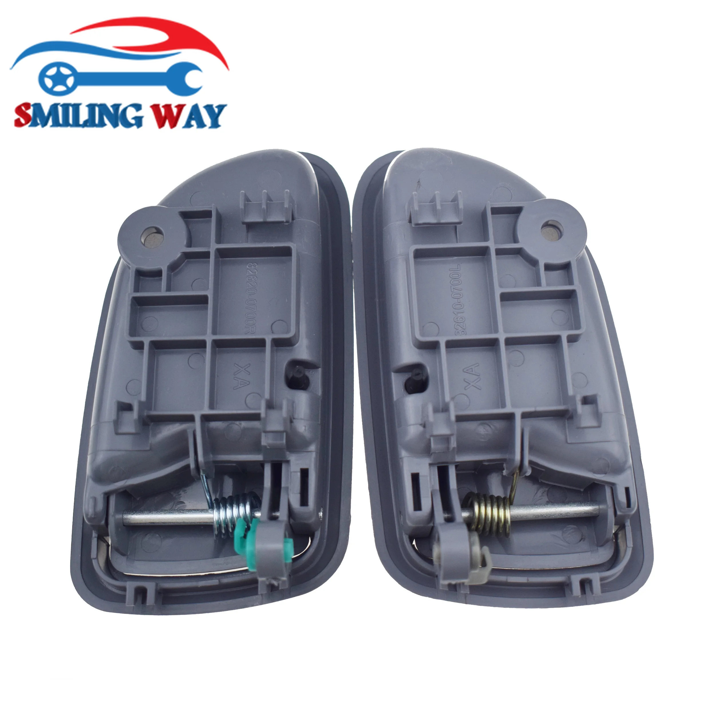 1/2/4 قطعة لكيا بيكانتو صباح 2004-2011 رمادي داخل مقبض الباب الداخلي الأمامي أو الخلفي الأيسر سائق LH أو الركاب الأيمن RH