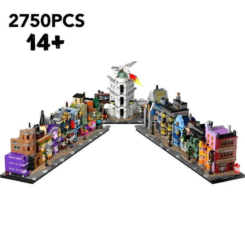 Auf Lager 76444 Alley Shop Rebrickable Gebaut Street View Architektur 2750 stücke Ziegel Spielzeug