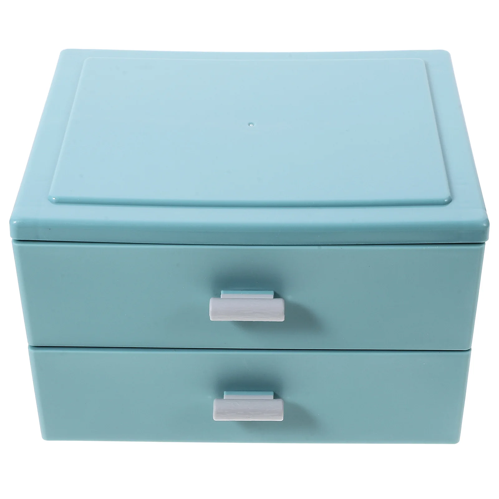 

Drawers Storage Box Desk Organizer Desktop Small Green Pp Stackable Office White