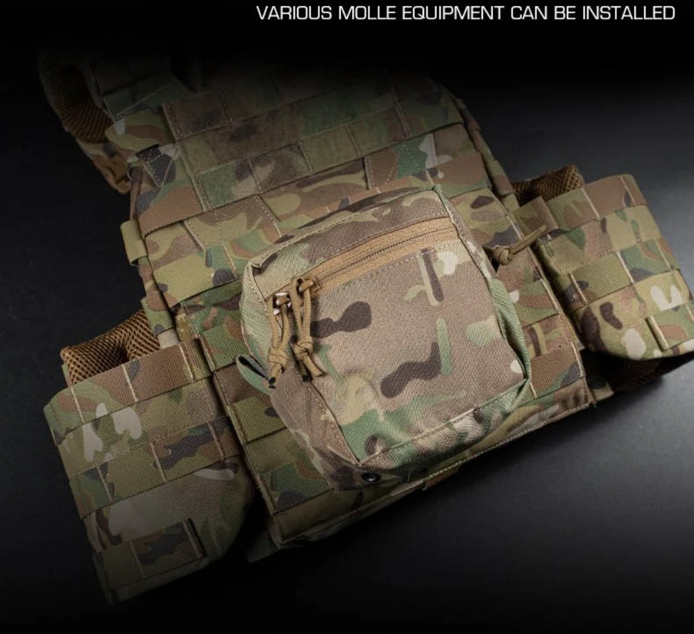 Tactical Molle GP Small MOLLE Vest Chest Plate Vest Belt General Purpose GP Bag Airsoft Gear Organize Waist Sack