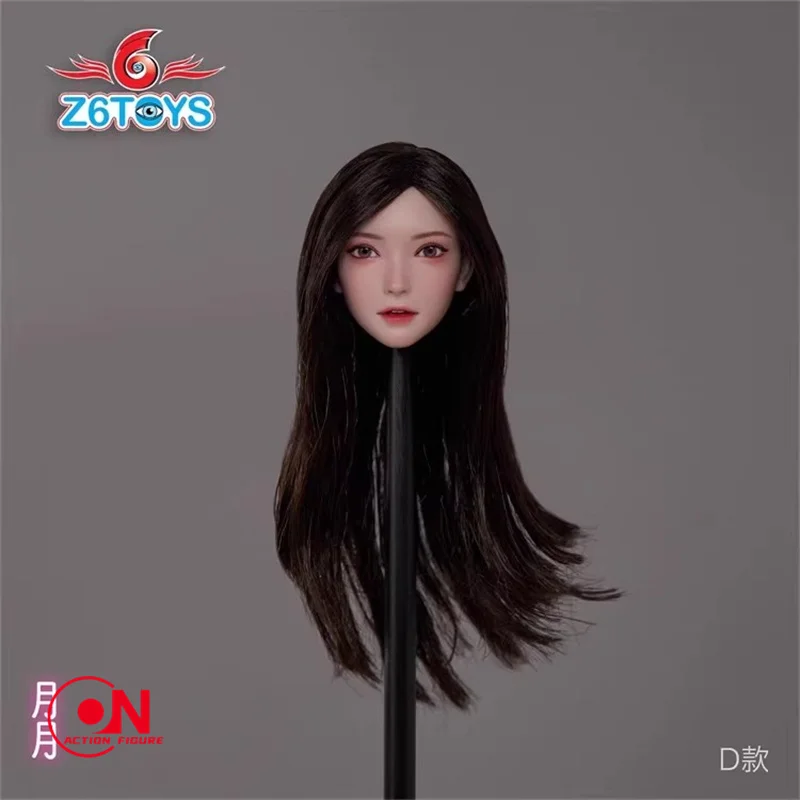 Z6TOYS ZC016 1/6 아시아 이동식 눈 미녀 헤드 스컬프트 모델 12인치 TBL JIAOU 여성 군인 창백한 피부 액션 피규어 바디