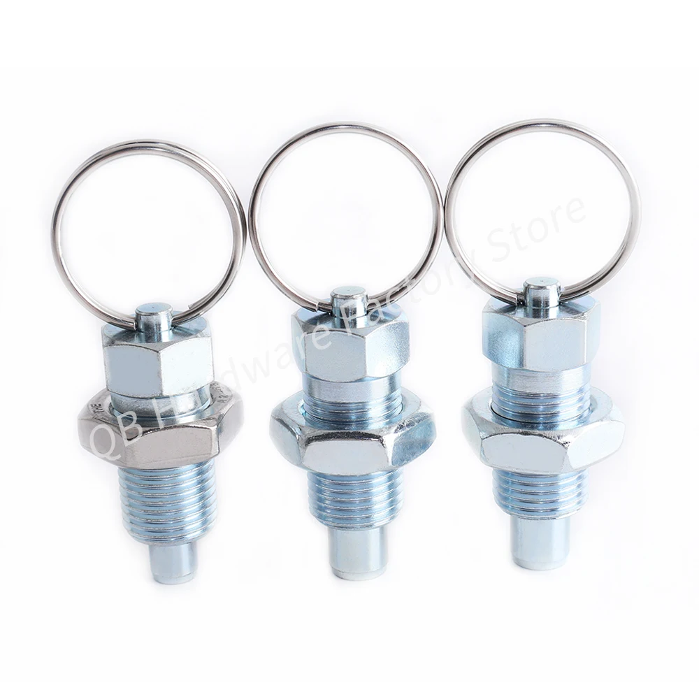 1pcs/2pcs QB217 Good Quality Hand Retractable Spring Locating Indexing Pins Index Plungers With Pull Ring Pull For positioning