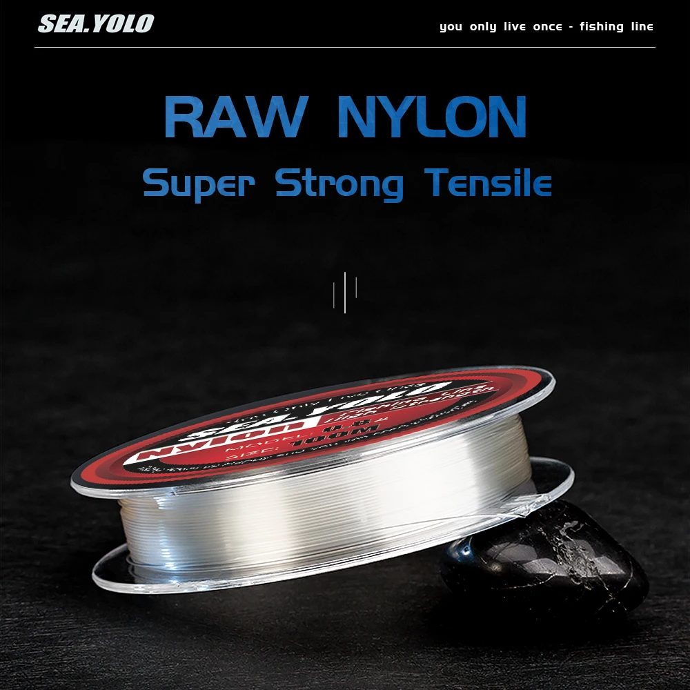 

Sea Yolo 100M 0.14mm-0.5mm 8.58LB-40.48LB Japanese Nylon Material Smooth Multifilament Super Durable Carp Fishing Line Pesca