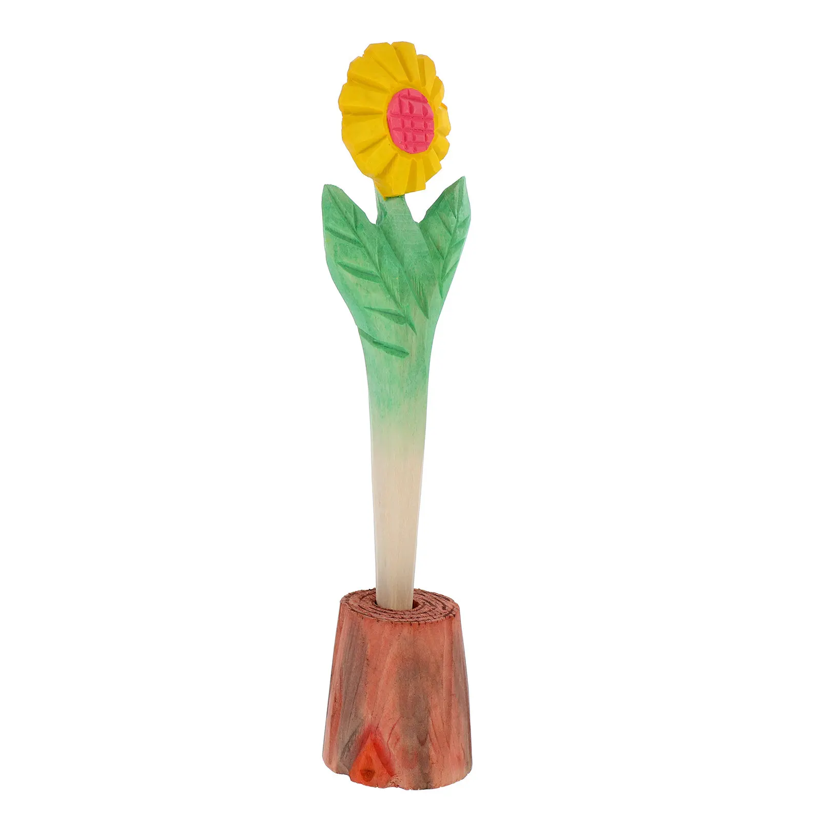 

Sunflower Gel Ink Pen Handmade Wooden Carved Flower Design Cute Novelty Writing Instrument Ideal for Birthdays Festive Gifts