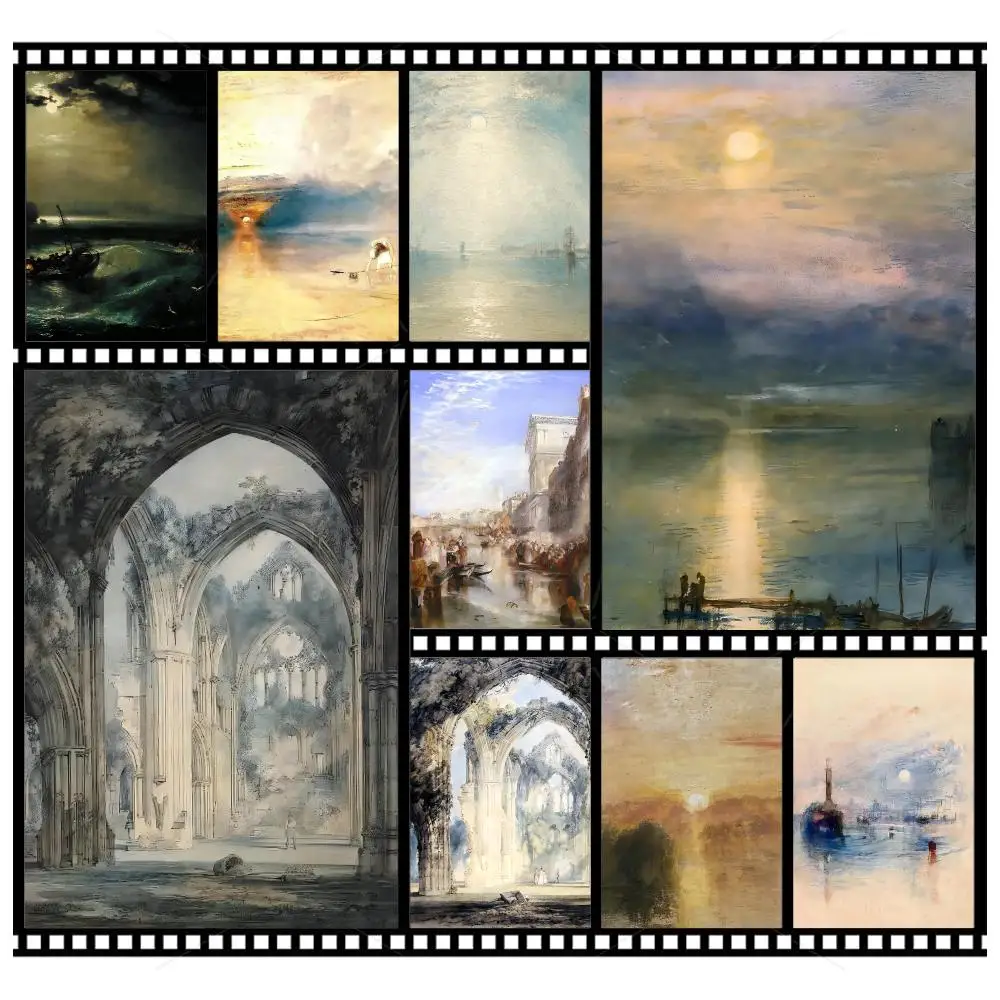 Artist Classic J-J. M. W. Turner Poster Wall Art Poster HD Waterproof PP Print Bedroom Living Room Office Decor Gift