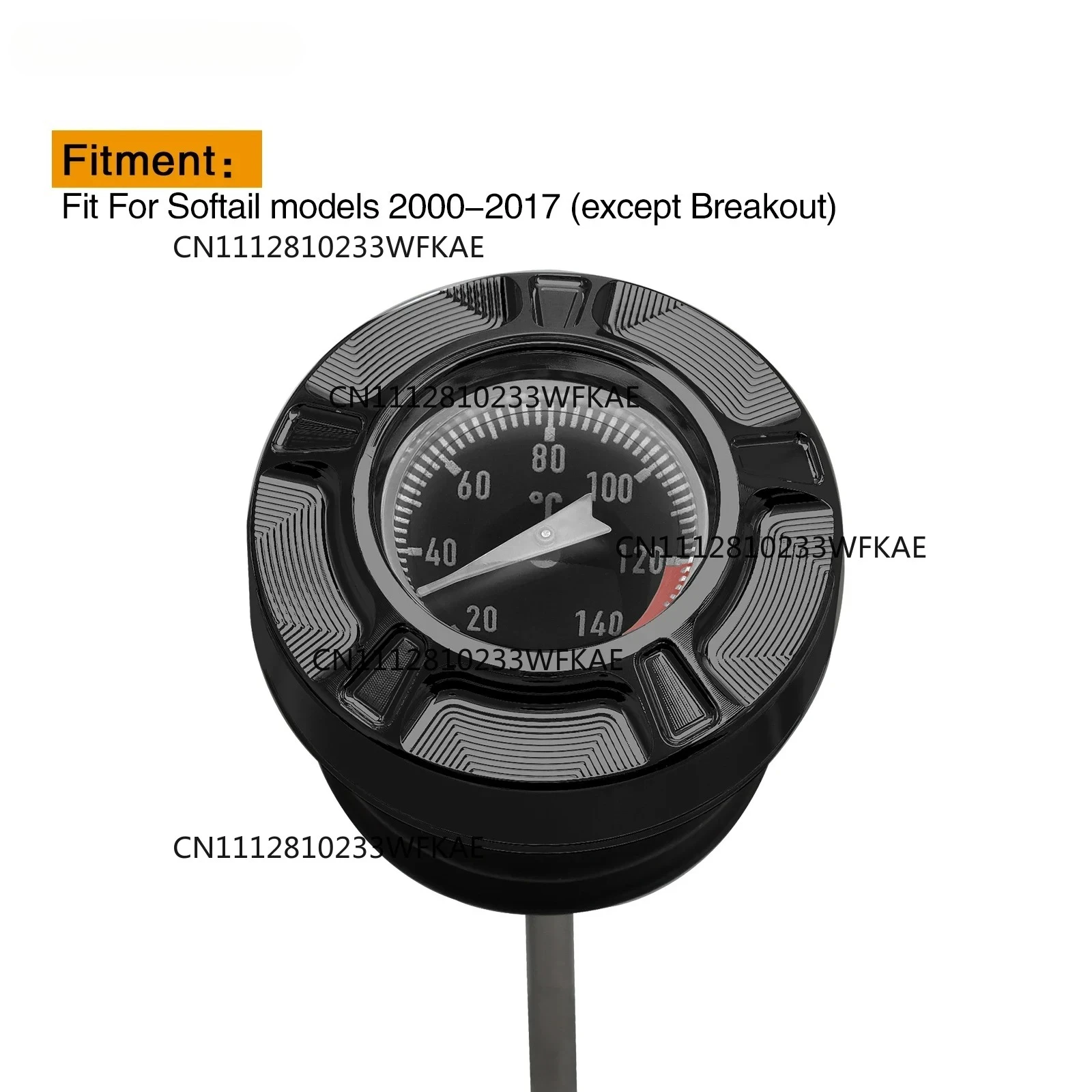 Motorcycle Temperature Oil Dipstick Fit For Harley Softail Fatboy Heritage CVO Rocker Deluxe 2000-2017 62845-00A 62896-00