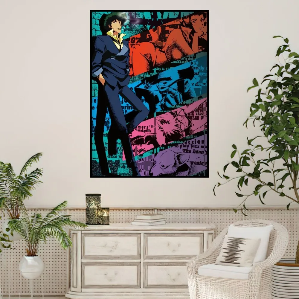 Anime Cowboy Bebop Poster Prints Wall Sticker Painting Bedroom Living Room Decoration Office Home Self Adhesive