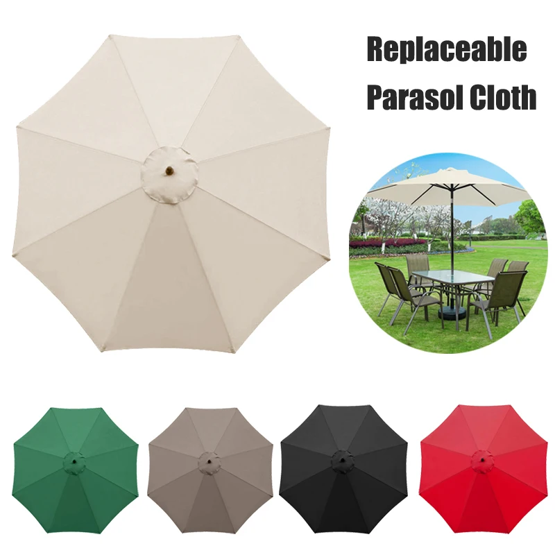 

Waterproof Shade Cover Polyester Parasol Replaceable Cloth without Stand Outdoor Garden Patio Banana Umbrella Cover