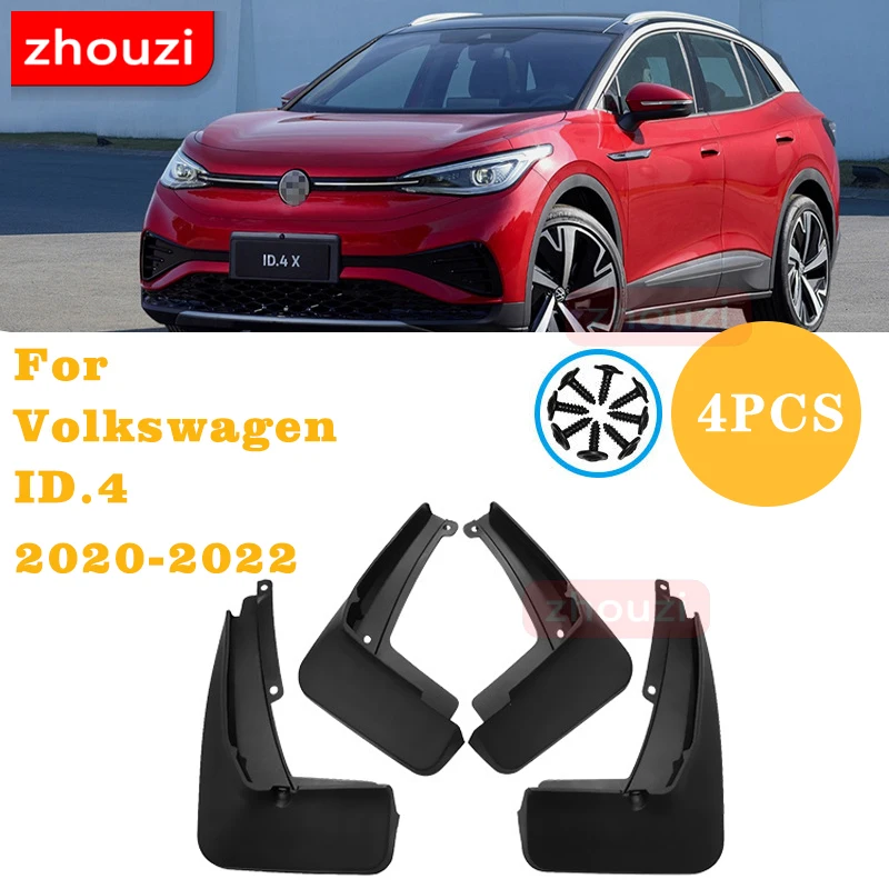 

Mud Flaps For Volkswagen ID.4 X ID.6 X 2015-2021 Splash Guards Fender MudFlaps Front Rear Mudguards 4PCS Brand New