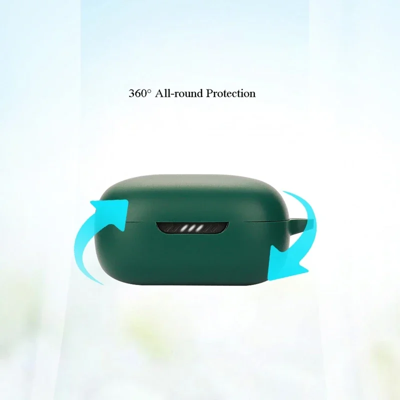 for JBL Live Pro 2 Earphone Charging Box Silicone Shell Shockproof Anti-dust Protective Sleeve Washable Housing Cover