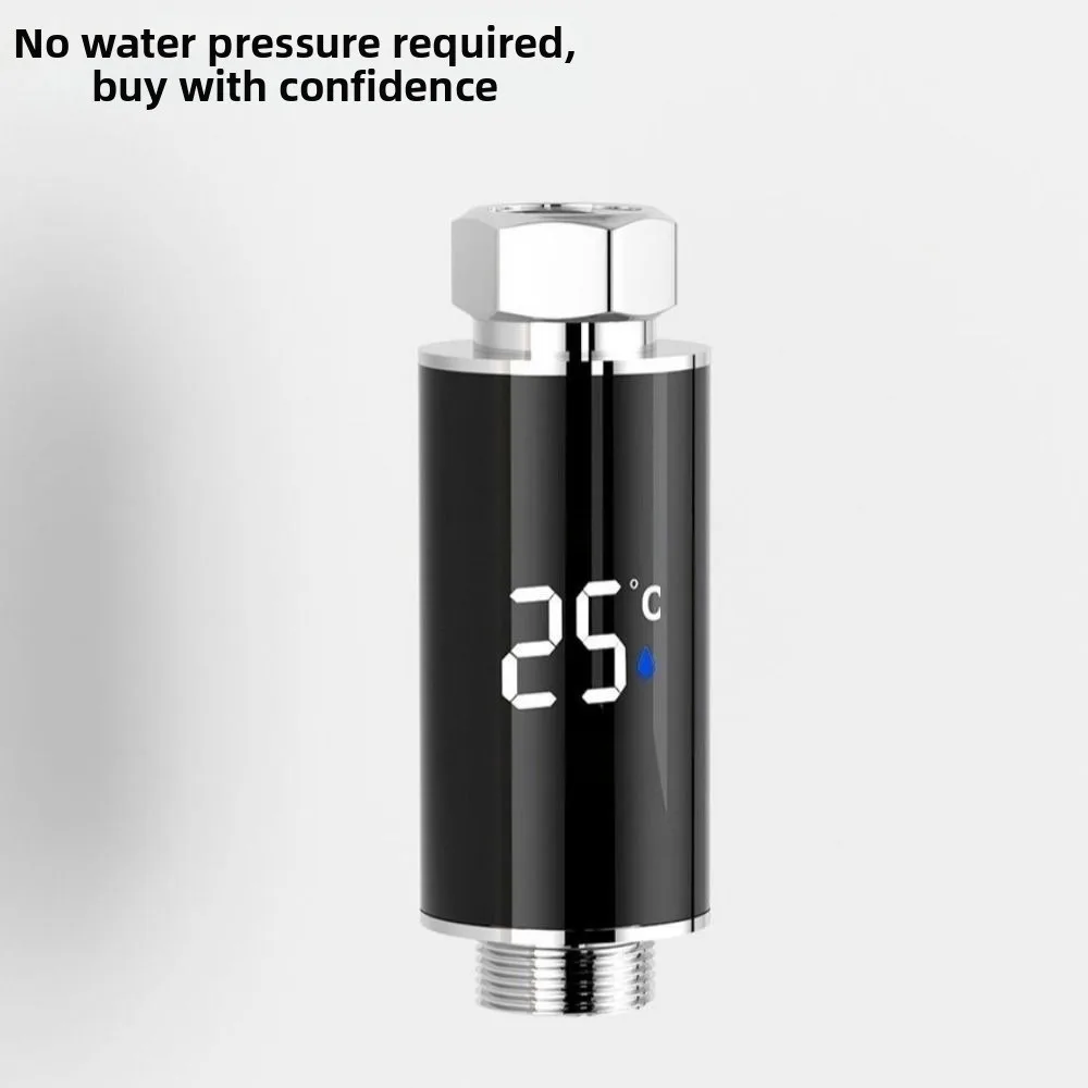 Waterproof Shower Nozzle Thermometer Intelligent Temperature LED Digital Display Water Temperature Gauge Accurate Measurement