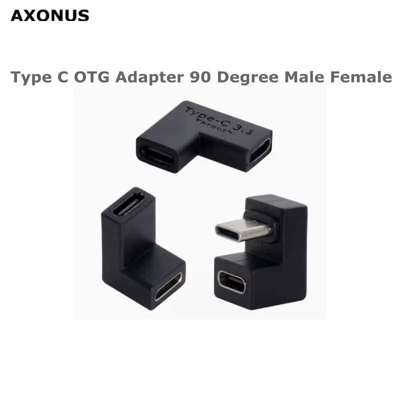 

Good quality Type C OTG Adapter 90 Degree Type-C Male to USB C Female USB-C Charging Adapter Charger USB Tipo C for Phone Tablet