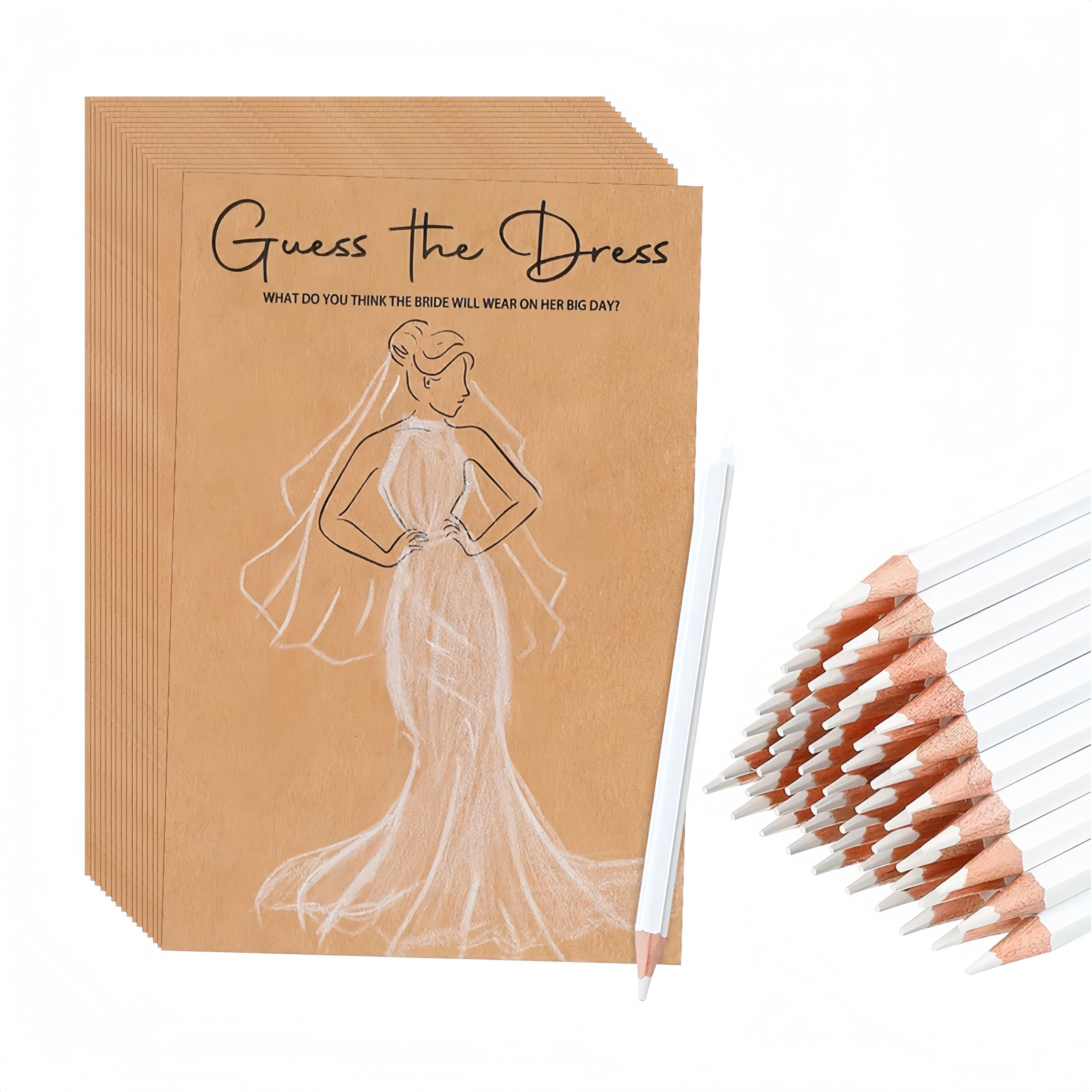20pcs/set Guess the Dress Bridal Shower Games for Guests, Wedding Shower  Games Cards, Fun Wedding Party Supplies Games Ideas - AliExpress 15