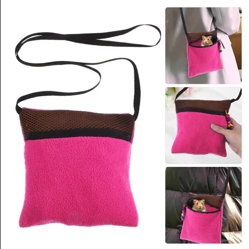 حقيبة حمل الحيوانات الأليفة الصغيرة المحمولة خارج الخروج كيس نوم الحيوانات الصغيرة الفئران الهامستر السفر حمل الحقيبة تنفس الحيوانات الأليفة حقيبة يد