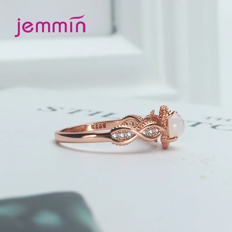 100% 925 Sterling Silver Opal Rings For Men Women Wedding Engagemnet Promise Ring Silver Jewelry Anniversary