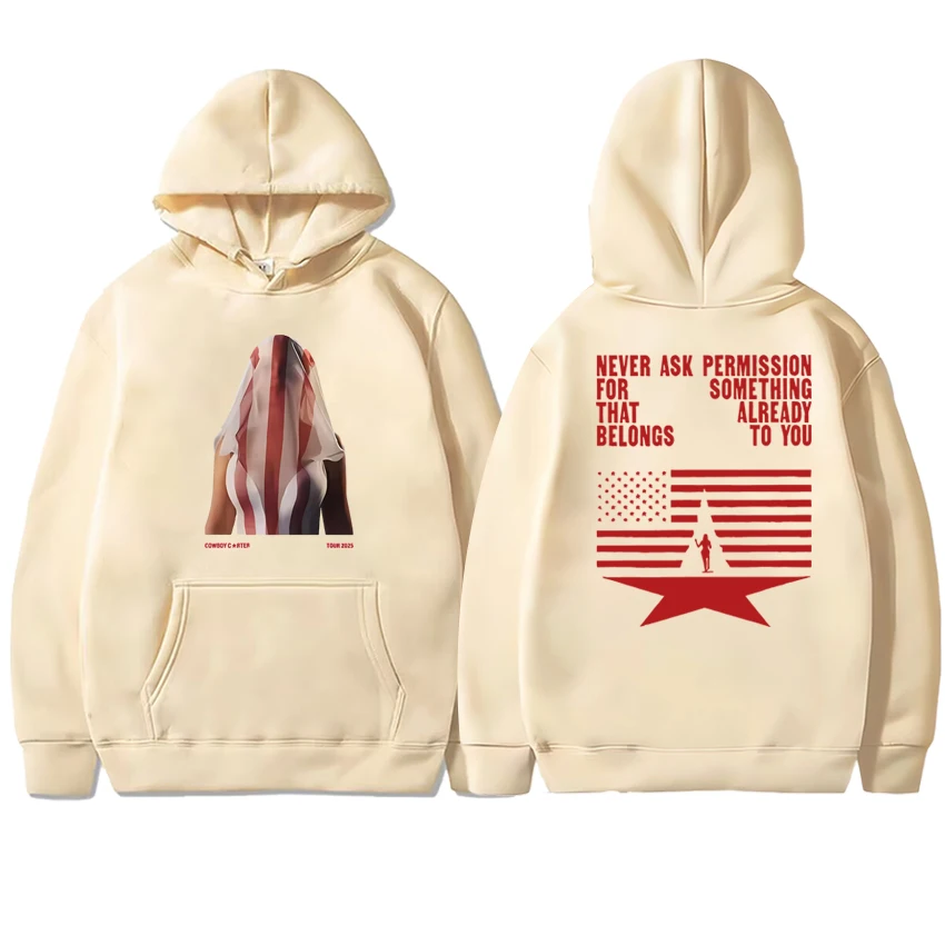 Hot Sale Beyonce Double Sided printed Sweatshirt 2025 Men women fashion Y2k Hoodies Unisex Casual Fleece Long sleeve pullover