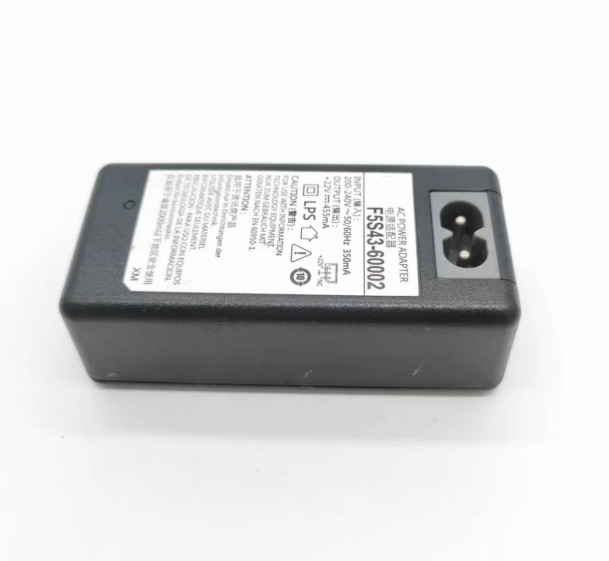 Adaptador de alimentação ca F5S43-60002 se encaixa para hp deskjet tinta vantagem gt 5810 3755 3635 gt 5820 3833 3630 3700 3832 2600 3635 2130 3830