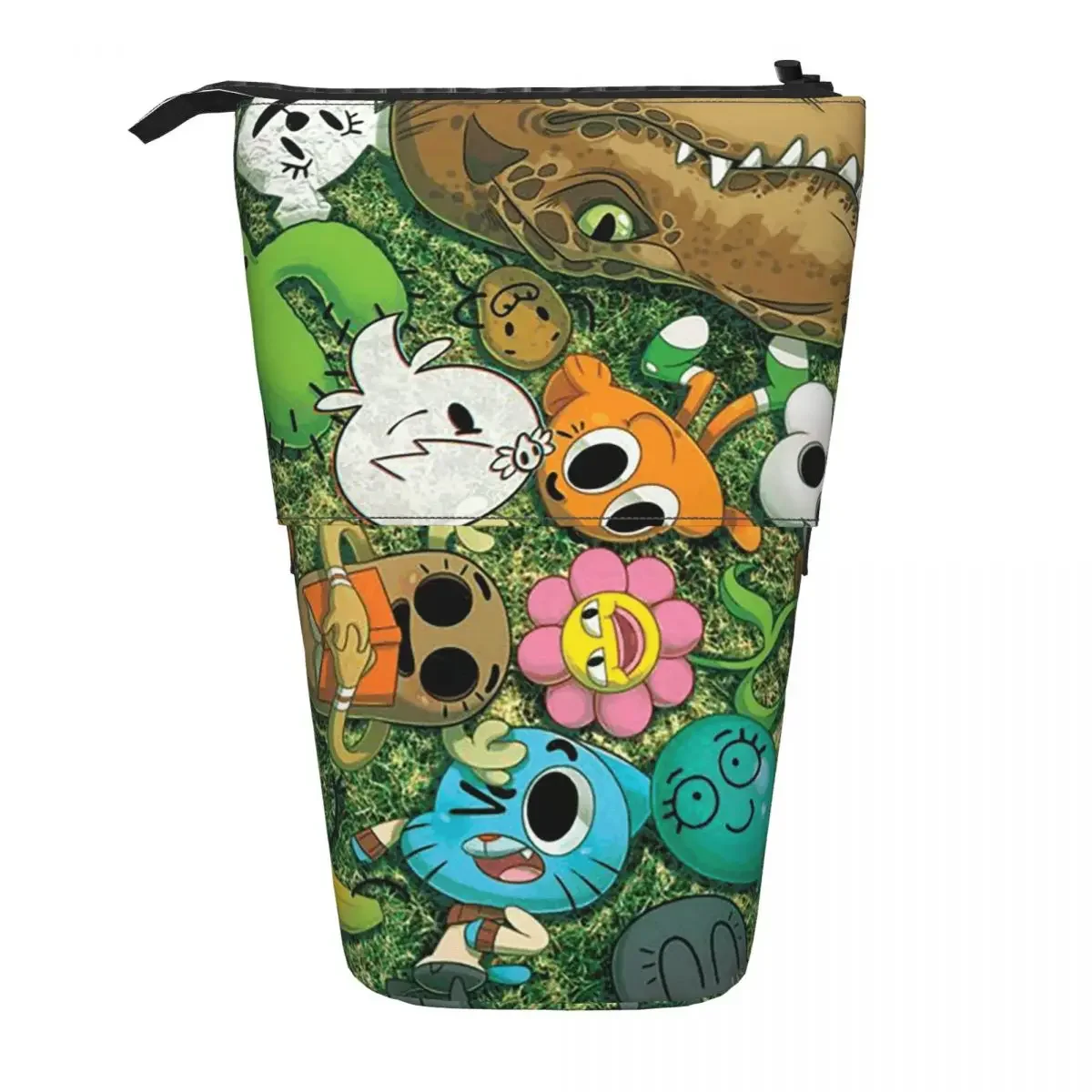 The Amazing World Of Gumball Cartoon Reversible Pencil Cases Pencil Pouch Storage  Pencil Bag for Studen Gifts