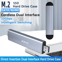 UTHAI M12 Inline TYPE-C3.1 Dual Interface SSD Solid-state Drive Case Dual Protocol NGFF NVME Hard Drive Case