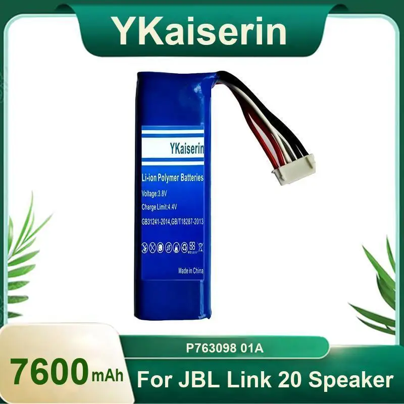 

Экологически чистый динамик Jbl Link 20, высокопроизводительный аккумулятор P763098 01A, 7600 мАч