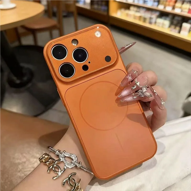 Official AG Nano Matte Glass Case for iPhone 17 Air 16 15 14 13 Pro Max 17promax For Magsafe Wireless Charge Magnetic Hard Cover