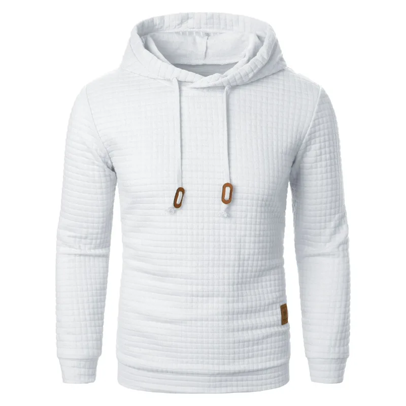 New Outdoor Men\'s Long Sleeve Hoodie Sweatshirts Autum Breathable Solid Color Coats Sport Streetwear Pullover Tracksuit Men
