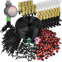 KESLA 5M-30M 1/4'' Misting Cooling Garden Irrigation Outdoor Watering System Kit Atomizer Nozzles 4/7mm Hose Greenhouse Bonsai