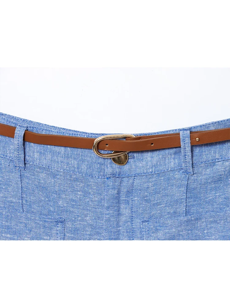 TFMLN Estate Donna Elegante Cintura a Gamba Larga Pantalone Completo Chic Irregolare Senza Maniche Canotta Pantaloni Dritti Set da Donna di Moda